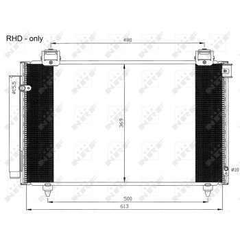 Condensador, aire acondicionado - NFR 35593