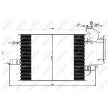 Condensador, aire acondicionado - NFR 35599