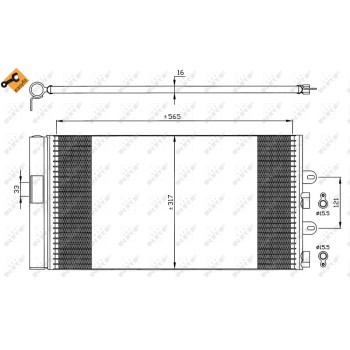 Condensador, aire acondicionado - NFR 35606