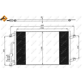 Condensador, aire acondicionado - NFR 35615