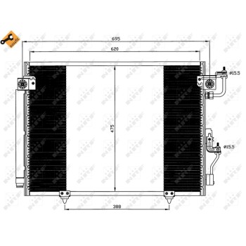 Condensador, aire acondicionado - NFR 35619