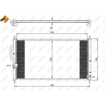 Condensador, aire acondicionado - NFR 35627