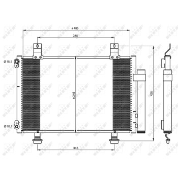 Condensador, aire acondicionado - NFR 35645