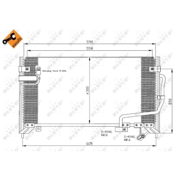 Condensador, aire acondicionado - NFR 35650