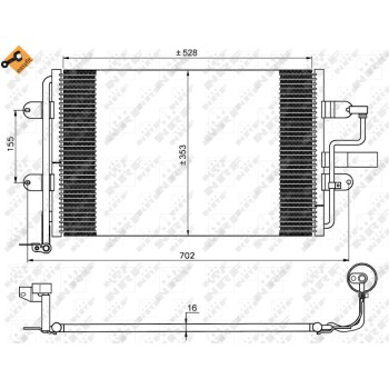 Condensador, aire acondicionado - NFR 35733