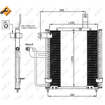 Condensador, aire acondicionado - NFR 35744