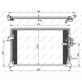 Condensador, aire acondicionado - NFR 35754