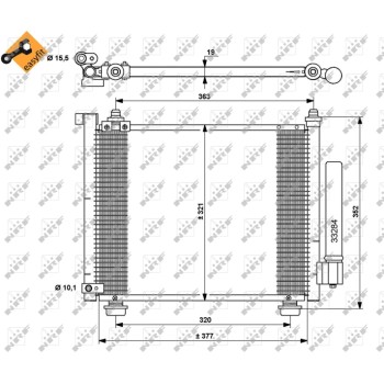 Condensador, aire acondicionado - NFR 35764