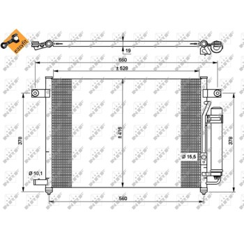 Condensador, aire acondicionado - NFR 35767