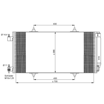 Condensador, aire acondicionado - NFR 35786