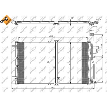 Condensador, aire acondicionado - NFR 35797