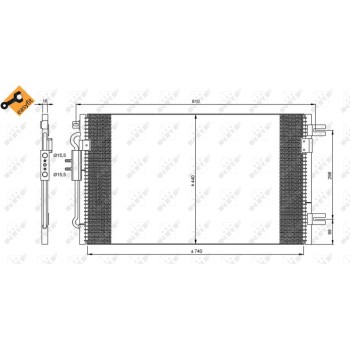 Condensador, aire acondicionado - NFR 35799