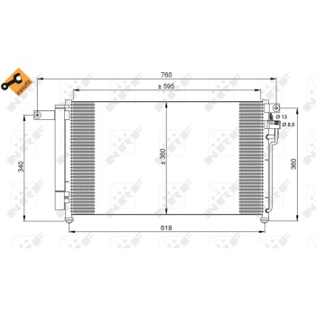 Condensador, aire acondicionado - NFR 35851