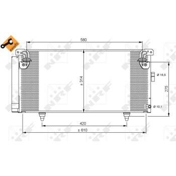 Condensador, aire acondicionado - NFR 35868