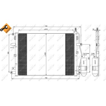 Condensador, aire acondicionado - NFR 35876