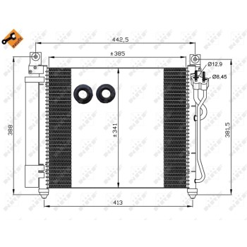 Condensador, aire acondicionado - NFR 35888