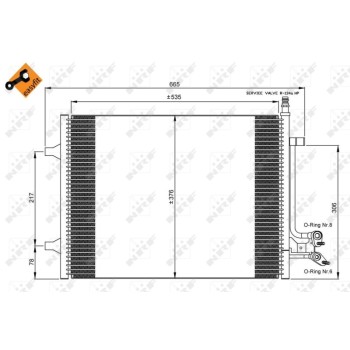 Condensador, aire acondicionado - NFR 35904