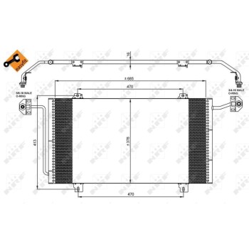 Condensador, aire acondicionado - NFR 35908