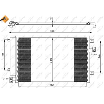 Condensador, aire acondicionado - NFR 35942