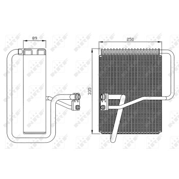 Evaporador, aire acondicionado - NFR 36072