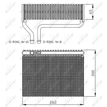 Evaporador, aire acondicionado - NFR 36099