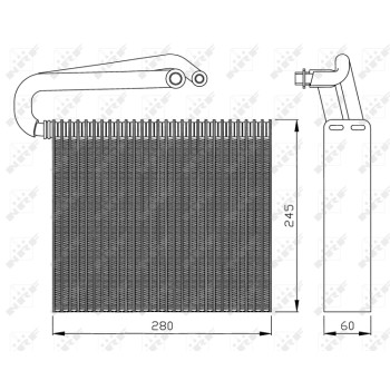 Evaporador, aire acondicionado - NFR 36110