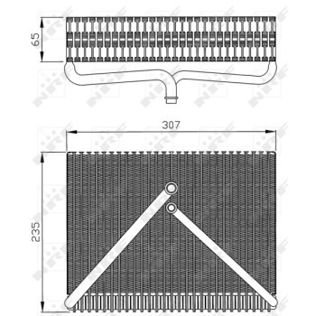 Evaporador, aire acondicionado - NFR 36116