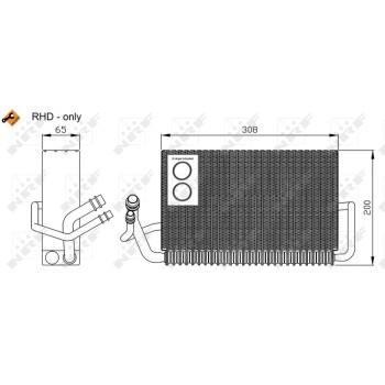 Evaporador, aire acondicionado - NFR 36117