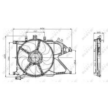 Ventilador, refrigeración del motor - NFR 47012