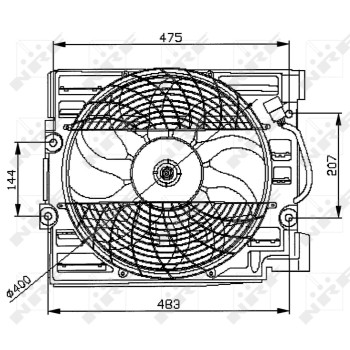 Ventilador, refrigeración del motor - NFR 47029