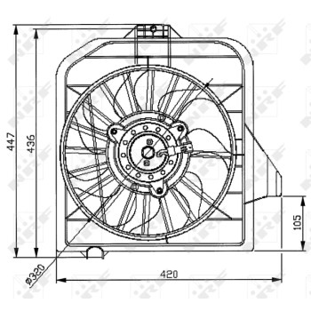 Ventilador, refrigeración del motor - NFR 47032