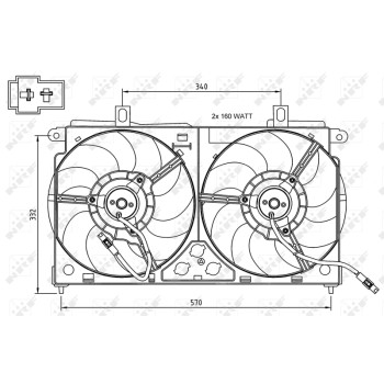 Ventilador, refrigeración del motor - NFR 47048