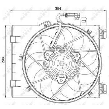 Ventilador, refrigeración del motor - NFR 47063