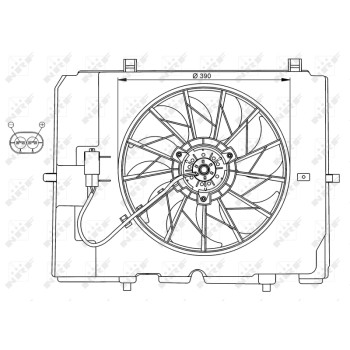Ventilador, refrigeración del motor - NFR 47067