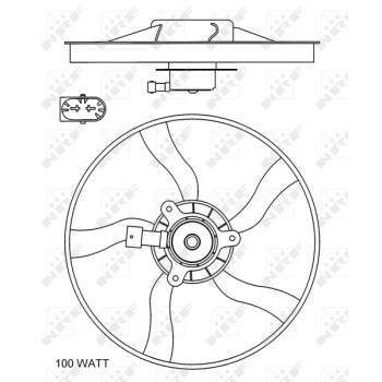 Ventilador, refrigeración del motor - NFR 47070