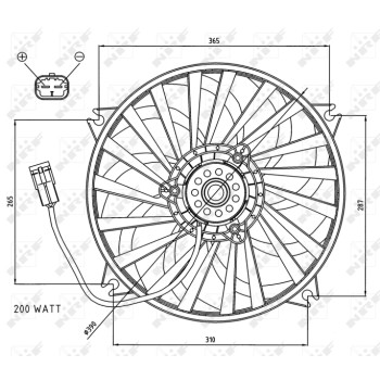 Ventilador, refrigeración del motor - NFR 47073