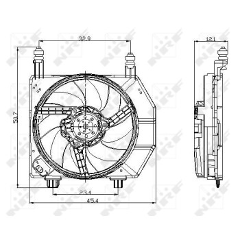 Ventilador, refrigeración del motor - NFR 47077