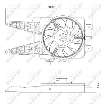 Ventilador, refrigeración del motor - NFR 47248