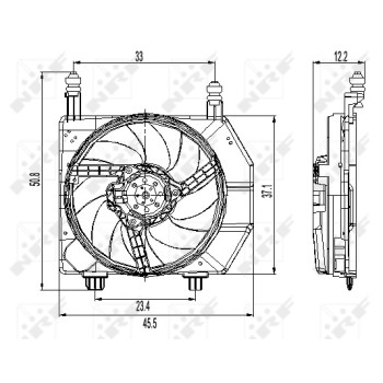 Ventilador, refrigeración del motor - NFR 47261