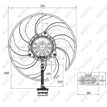 Ventilador, refrigeración del motor - NFR 47373