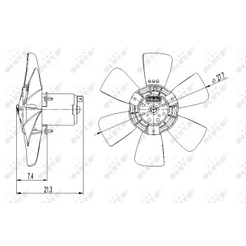 Ventilador, refrigeración del motor - NFR 47391