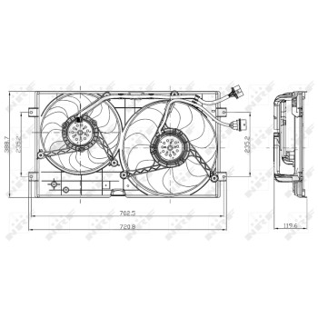 Ventilador, refrigeración del motor - NFR 47403