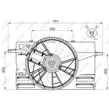 Ventilador, refrigeración del motor - NFR 47412