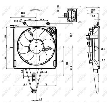 Ventilador, refrigeración del motor - NFR 47431