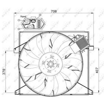 Ventilador, refrigeración del motor - NFR 47446