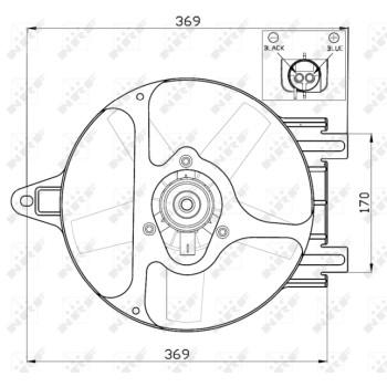 Ventilador, refrigeración del motor - NFR 47454