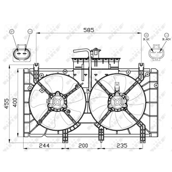 Ventilador, refrigeración del motor - NFR 47493