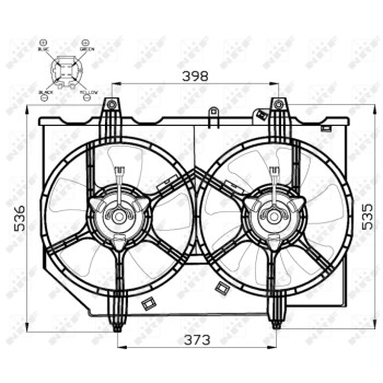 Ventilador, refrigeración del motor - NFR 47497