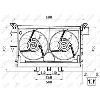 Ventilador, refrigeración del motor - NFR 47503