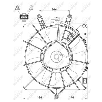 Ventilador, refrigeración del motor - NFR 47512